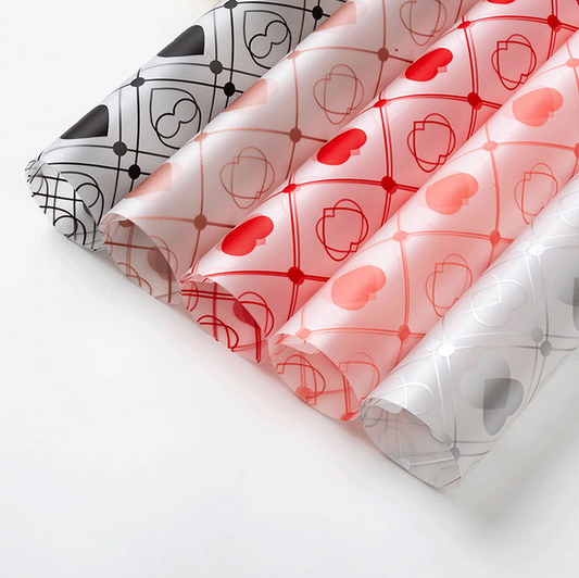 Heart Waterproof Korean-Style Wrapping Paper