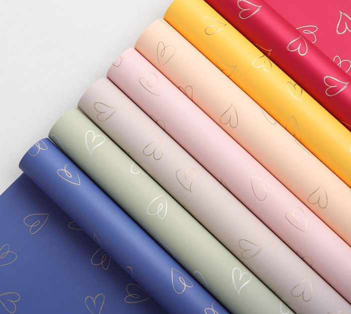 Mini Heart Waterproof Korean-Style Wrapping Paper