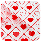 Heart Waterproof Korean-Style Wrapping Paper